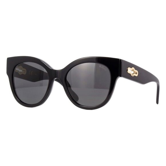 New MULBERRY Black Cat Eye SML172 0BLK Sunglasses Women - Picture 1 of 4